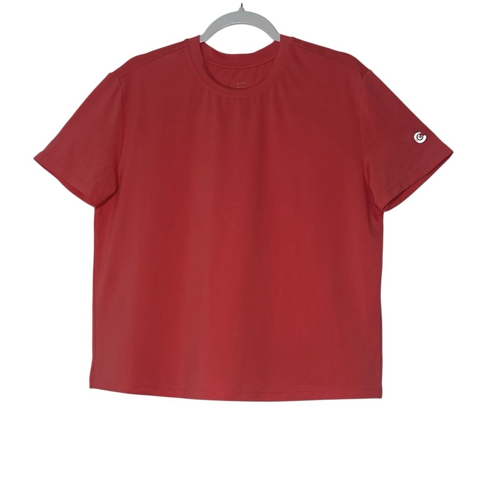 Johnny Was Calme T-shirt Top Womens Small Coral Pink Tee‎ Oversized Stretch